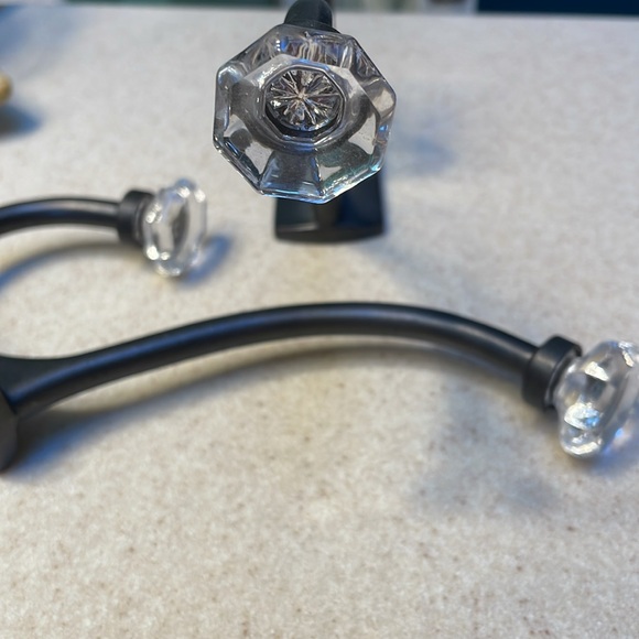 2 Vintage glass knob hooks - Picture 10 of 12